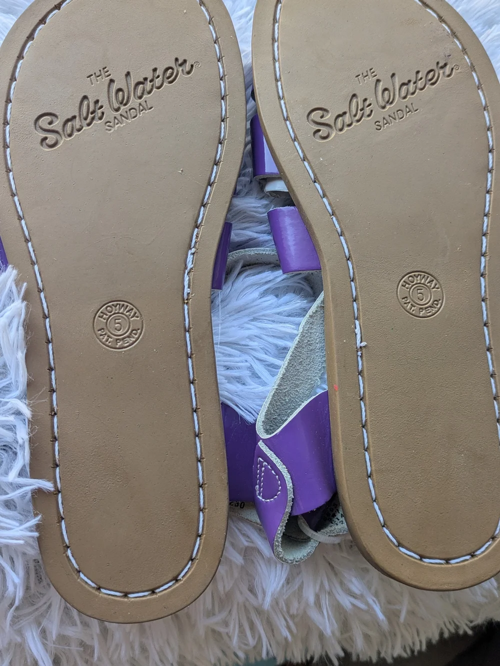 Saltwater By Hoy Purple Strappy Knot Sandals